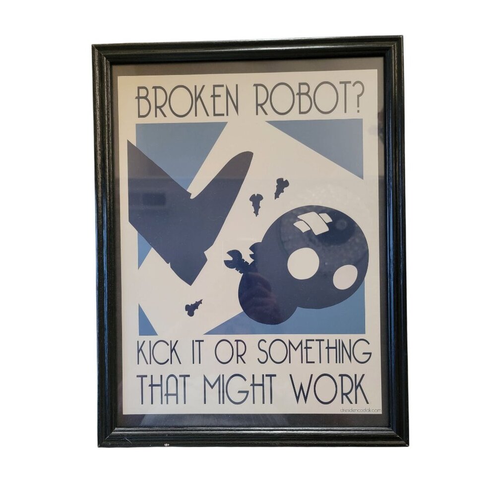 Framed "Broken Robot?" Print
